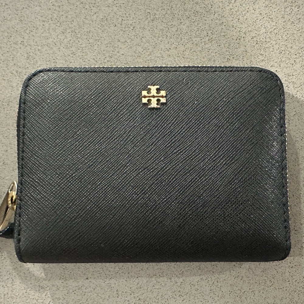 Tory Burch Small Black Wallet